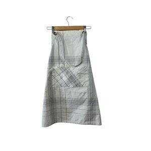 Hearth & Hand Magnolia Apron Cooking Tie Waist Striped Plaid Cotton